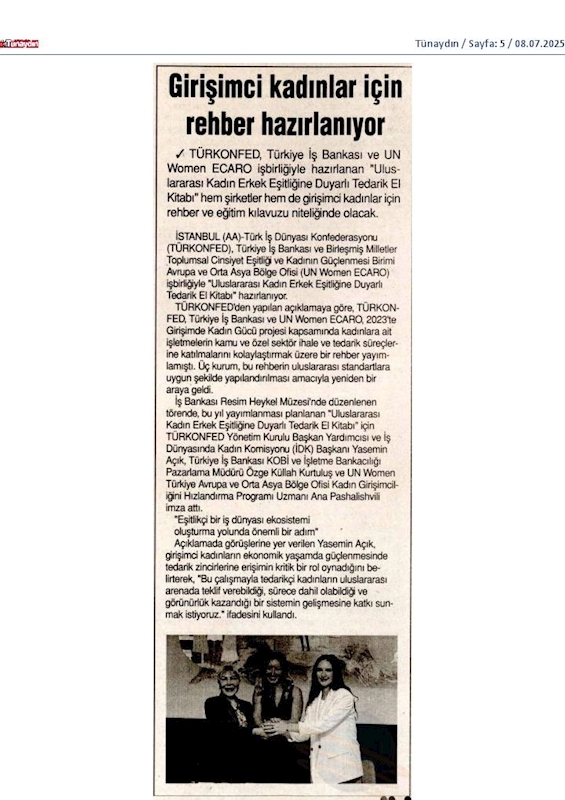 TÜRKONFED Türkiye Is Bankasi Ve Un Women Imza Toreni - 17