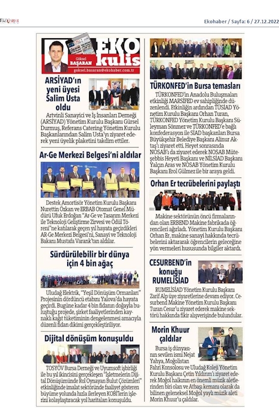 TÜRKONFED TÜSİAD Anadolu Buluşmalari 23 Aralik 2022 Bursa - 11