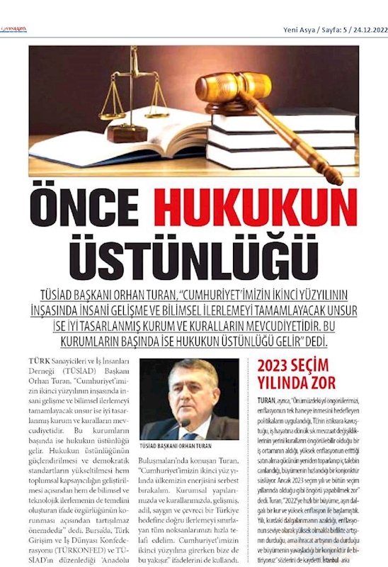 TÜRKONFED TÜSİAD Anadolu Buluşmalari 23 Aralik 2022 Bursa - 19