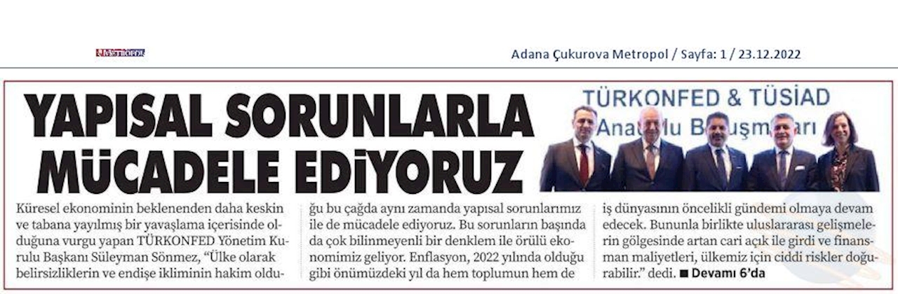 TÜRKONFED TÜSİAD Anadolu Buluşmalari 23 Aralik 2022 Bursa - 22
