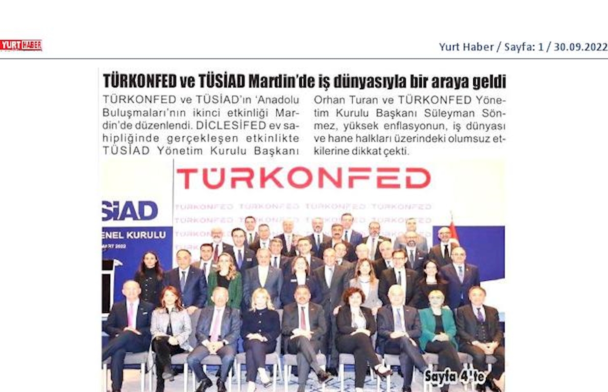 TÜRKONFED TÜSİAD Anadolu Buluşmalari 24 Eylul 2022 Mardin - 20