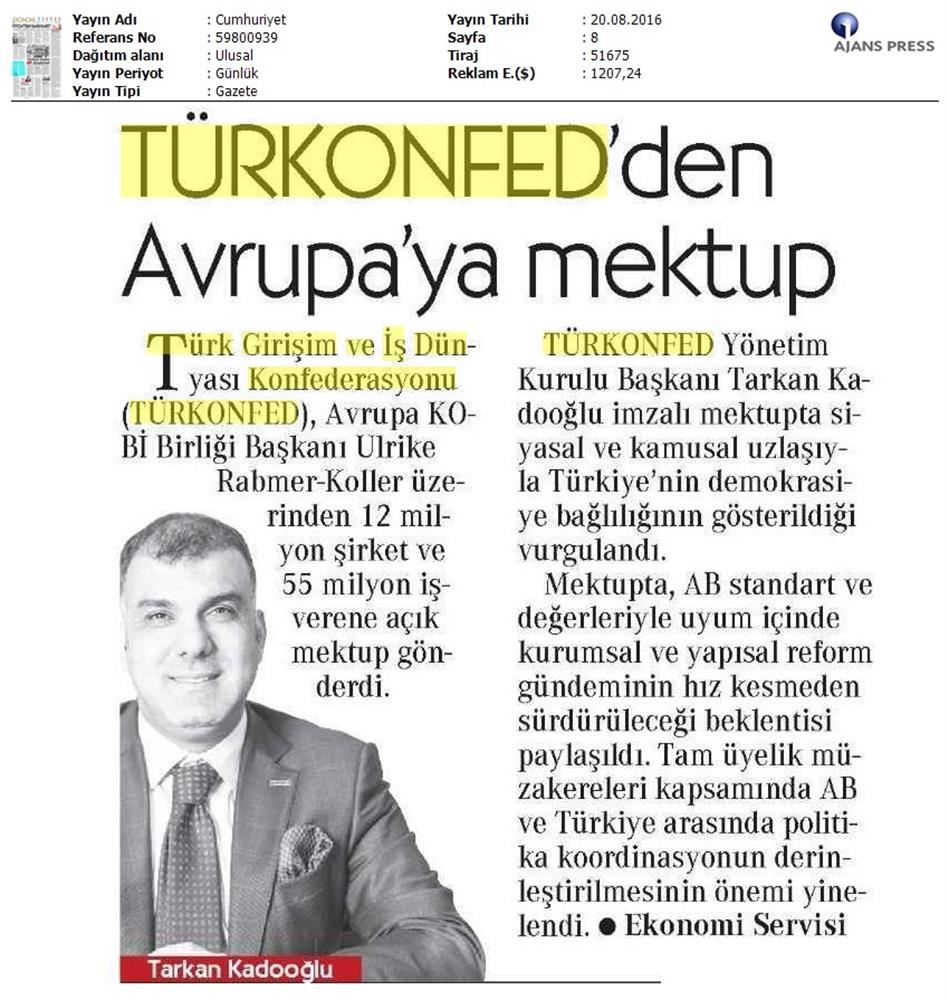 TÜRKONFED Ueapme Avrupaya Acik Mektup 19 Agustos 2016 - 3