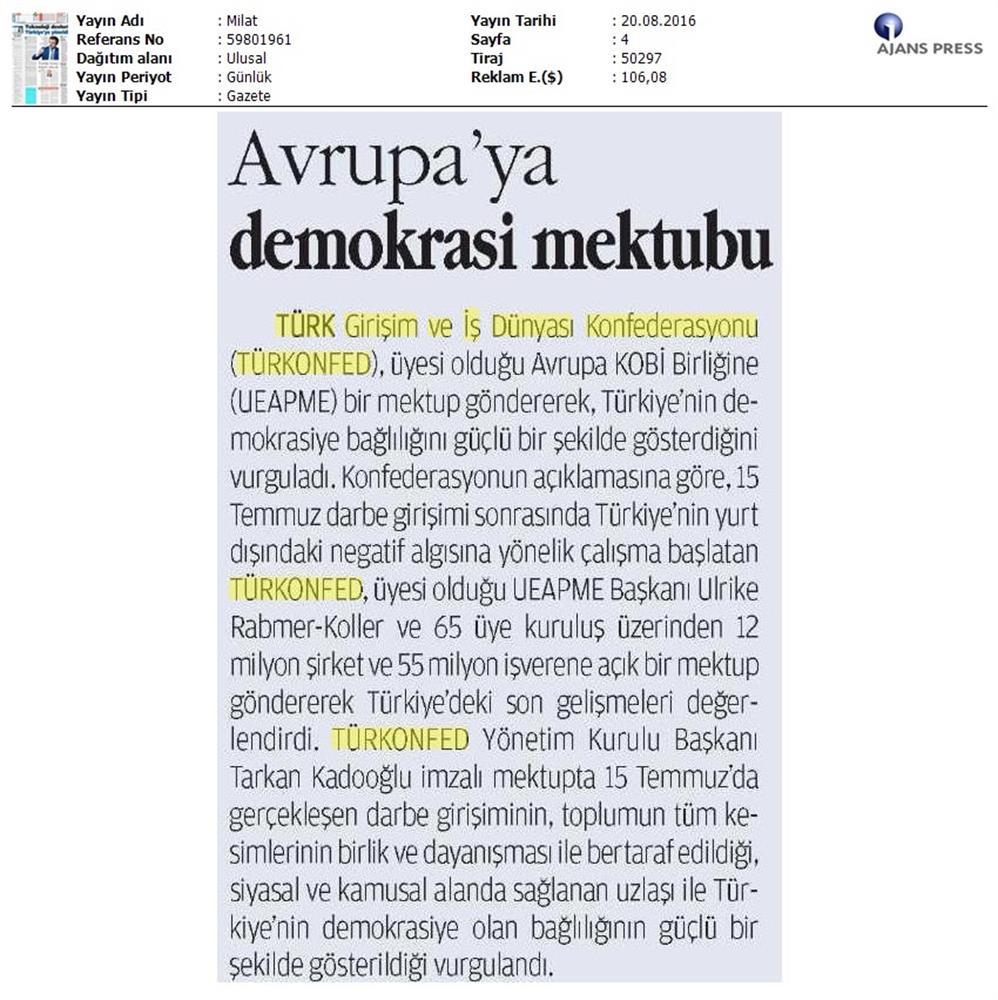 TÜRKONFED Ueapme Avrupaya Acik Mektup 19 Agustos 2016 - 7