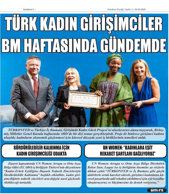 TÜRKONFED Ve Is Bankasi Abdde Girişimci Kadinlari Gundeme Tasidi - 4