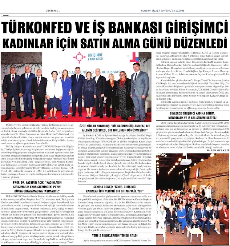 TÜRKONFED Ve Is Bankasi Girişimci Kadinlar Icin Satin Alma Gunu Duzenledi - 1