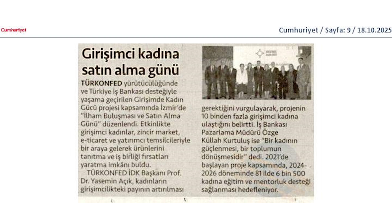 TÜRKONFED Ve Is Bankasi Girişimci Kadinlar Icin Satin Alma Gunu Duzenledi - 11