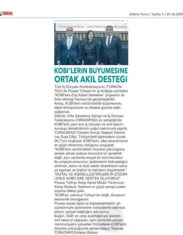 TÜRKONFED Ve Pluxee Türkiyeden KOBİ'lere Guc Katacak Is Birligi - 6