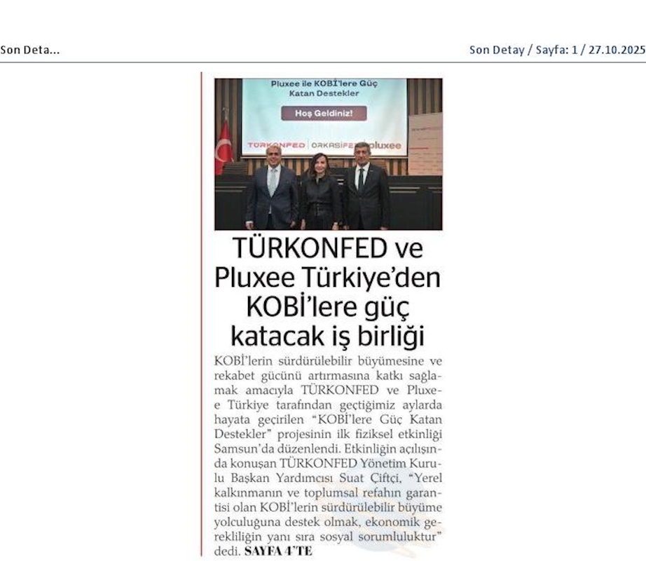 TÜRKONFED Ve Pluxee Türkiyeden KOBİ'lere Guc Katacak Is Birligi - 9