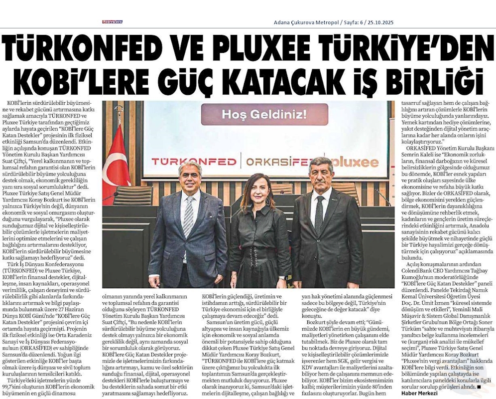 TÜRKONFED Ve Pluxee Türkiyeden KOBİ'lere Guc Katacak Is Birligi - 11