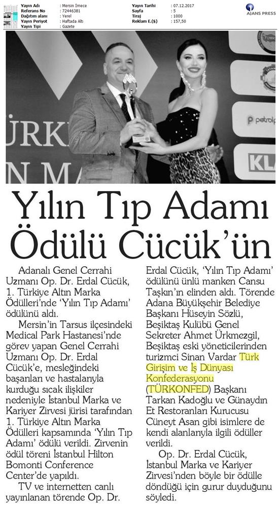 TÜRKONFED Ve TÜSİAD Borgip Adana Toplantısı On Medya Yansimalari 30 Kasim 5 Aralik 2017 - 30