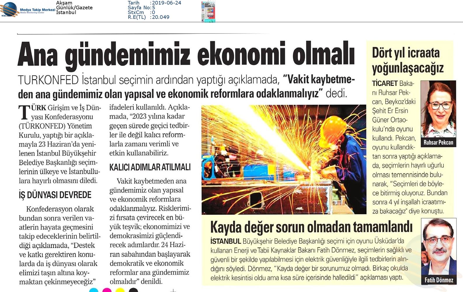 TÜRKONFED Yerel Secim Medya Yansimalari - 6