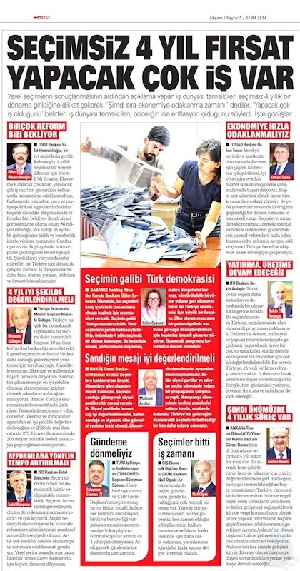 TÜRKONFED Yönetim Kurulu Başkani Suleyman Sönmez Gun Birlik Ve Beraberlik Gunudur - 15