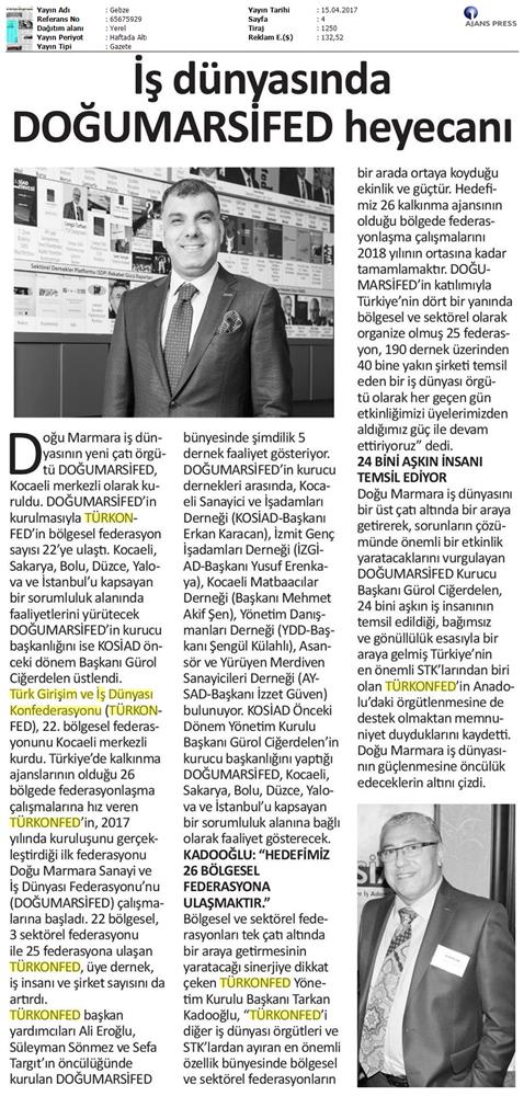 Turkonfedin 22 Bolgesel Federasyonu Dogumarsifed Kuruldu Basin Bulteni Medya Yansimalari 14 Nisan 2017 - 3