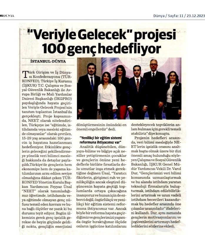 Veriyle Gelecek Tanitim Toplantısı 22 Aralik 2023 Istanbul - 4
