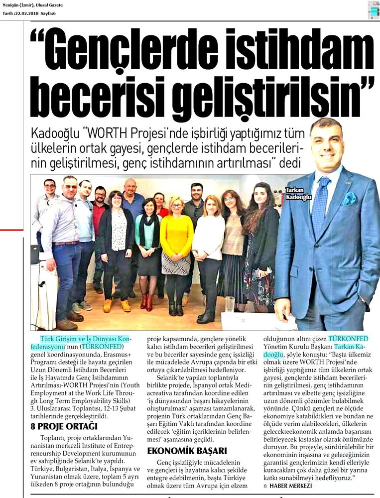 Worth Projesi 3 Uluslararasi Toplantısı Medya Yansimalari 21 Subat 2018 Selanik - 7