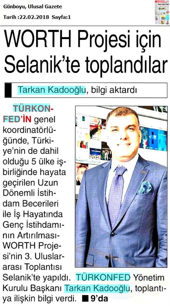 Worth Projesi 3 Uluslararasi Toplantısı Medya Yansimalari 21 Subat 2018 Selanik - 10