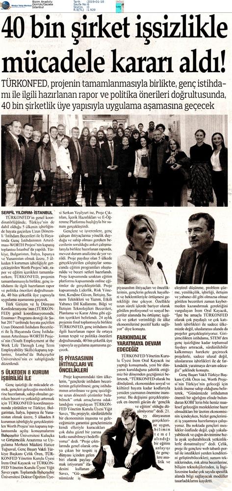 Worth Projesi Kapanis Toplantısı Medya Yansimalari 16 Ocak 2019 Istanbul - 3