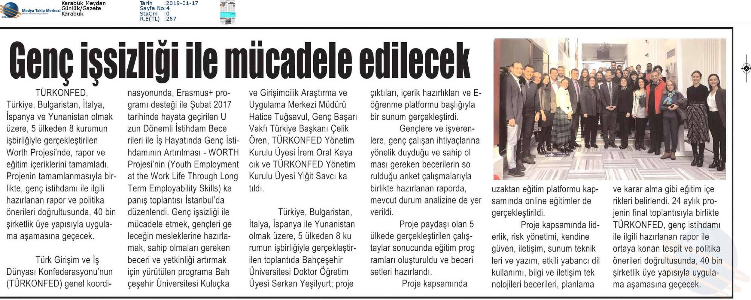 Worth Projesi Kapanis Toplantısı Medya Yansimalari 16 Ocak 2019 Istanbul - 14