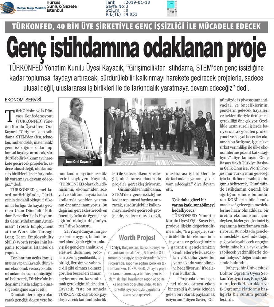 Worth Projesi Kapanis Toplantısı Medya Yansimalari 16 Ocak 2019 Istanbul - 15