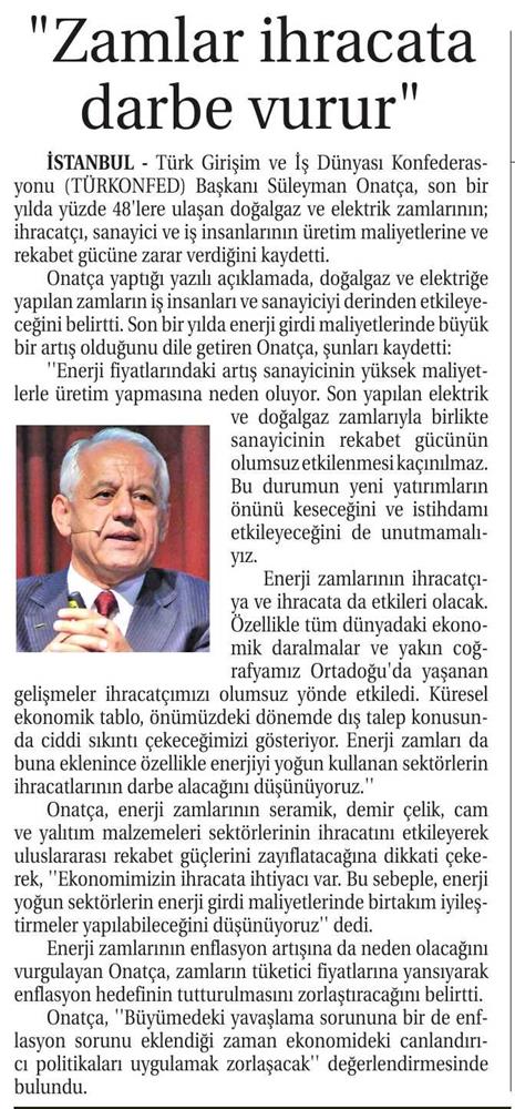 Zamlar Ihracata Darbe Vurur - 2
