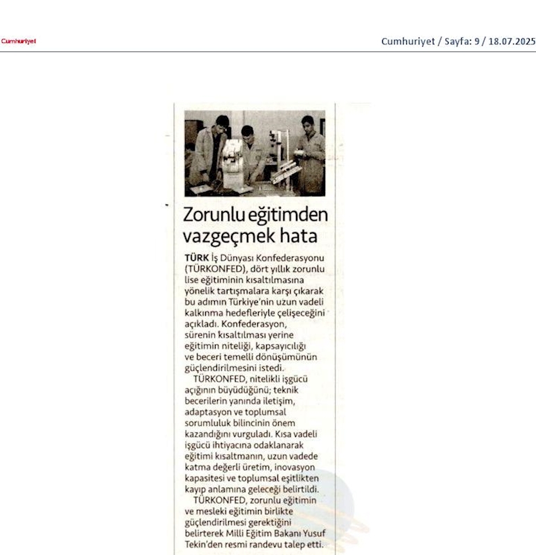Zorunlu Egitimden Vazgecmek Uzun Vadeli Kalkinmadan Vazgecmektir - 3