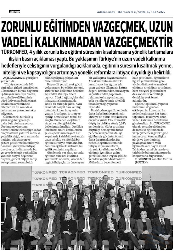 Zorunlu Egitimden Vazgecmek Uzun Vadeli Kalkinmadan Vazgecmektir - 7