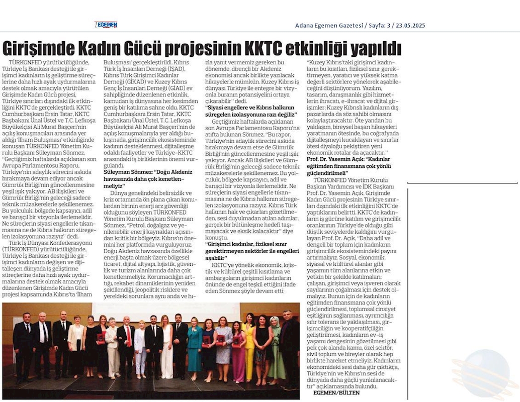 Girişimde Kadın Gücü - 21 Mayıs 2025 / KKTC - 6