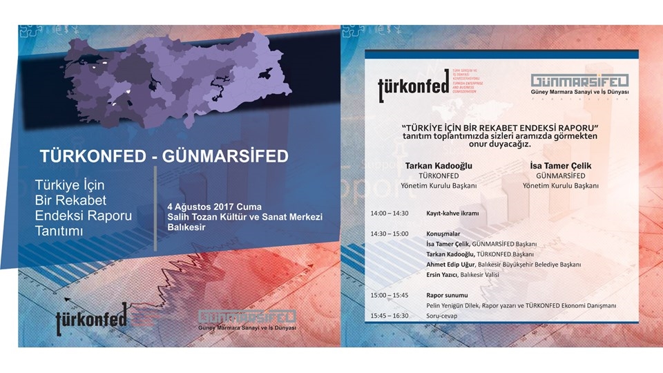 TÜRKONFED-GÜNMARSİFED İş Dünyasını Balıkesir'de bir araya getiriyor