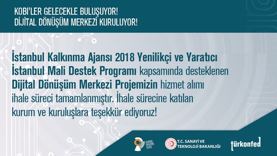 Dijital Dönüşüm Merkezi Projesi Hizmet Alım İhalesi Sonuçlandı
