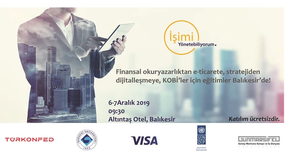 İşimi Yönetebiliyorum Eğitimi Balıkesir'de Gerçekleşecek!