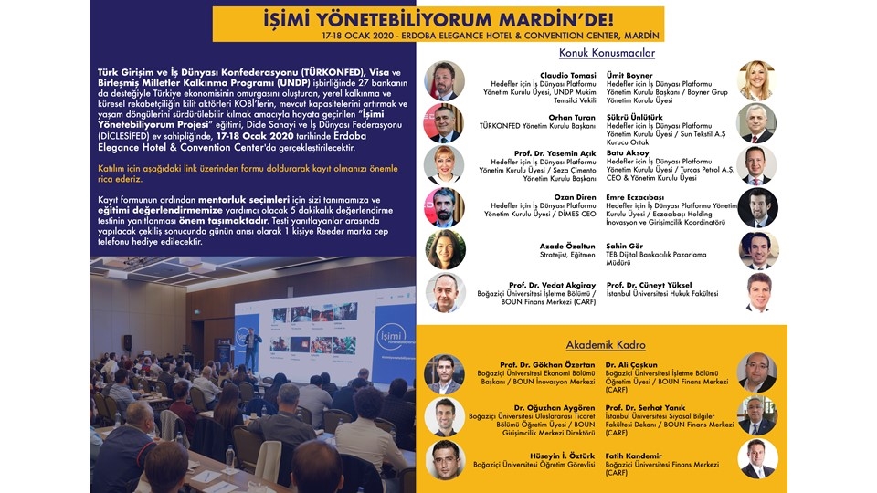İşimi Yönetebiliyorum Eğitimi Ocak 2020'de Mardin'de!