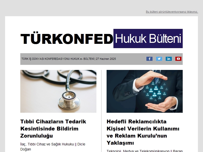 Hukuk Bülteni Haziran 2025
