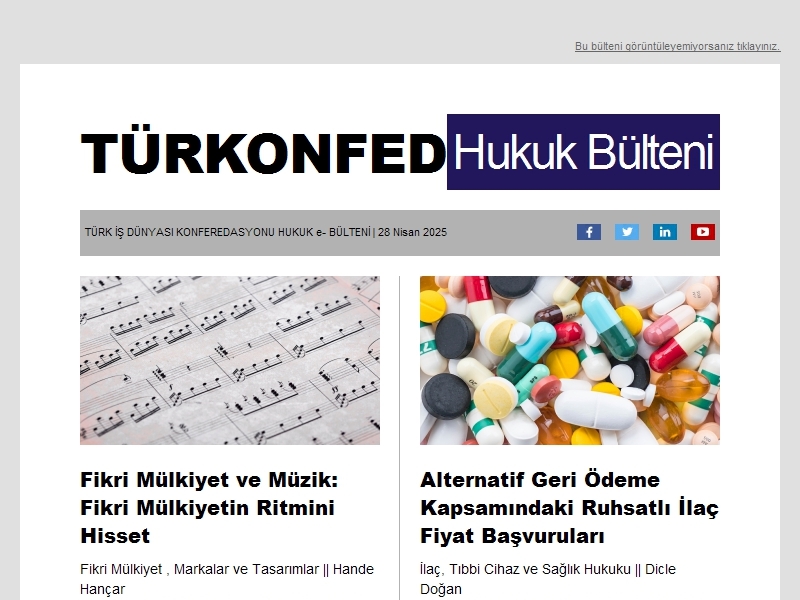 Hukuk Bülteni Nisan 2025