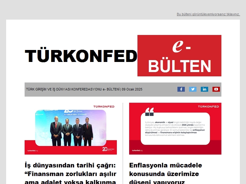 TÜRKONFED Aralık 2024 E-Bülten