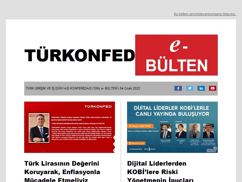 TÜRKONFED Aralık 2021 E-Bülten