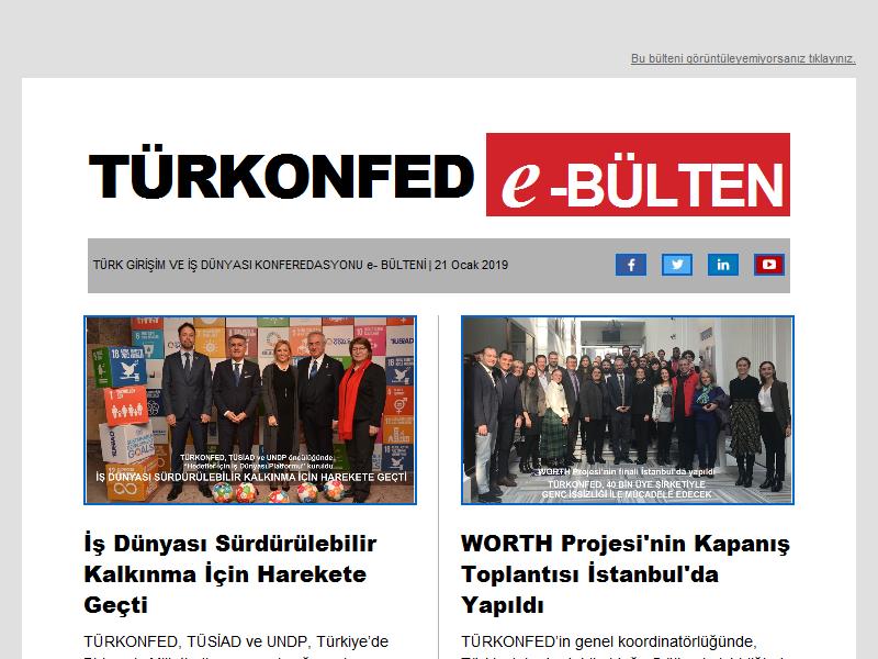 TÜRKONFED E-Bülten-15 Ocak 2019