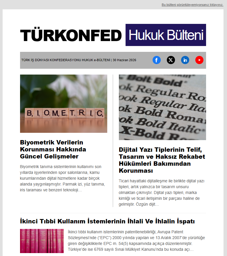 Hukuk Bülteni Haziran 2026